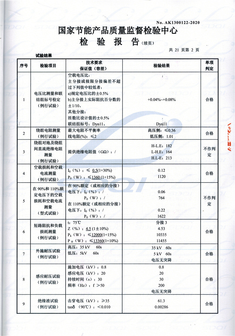 高低压试验报告-S11-1250滦平滦平滦平油浸式变压器-2.jpg